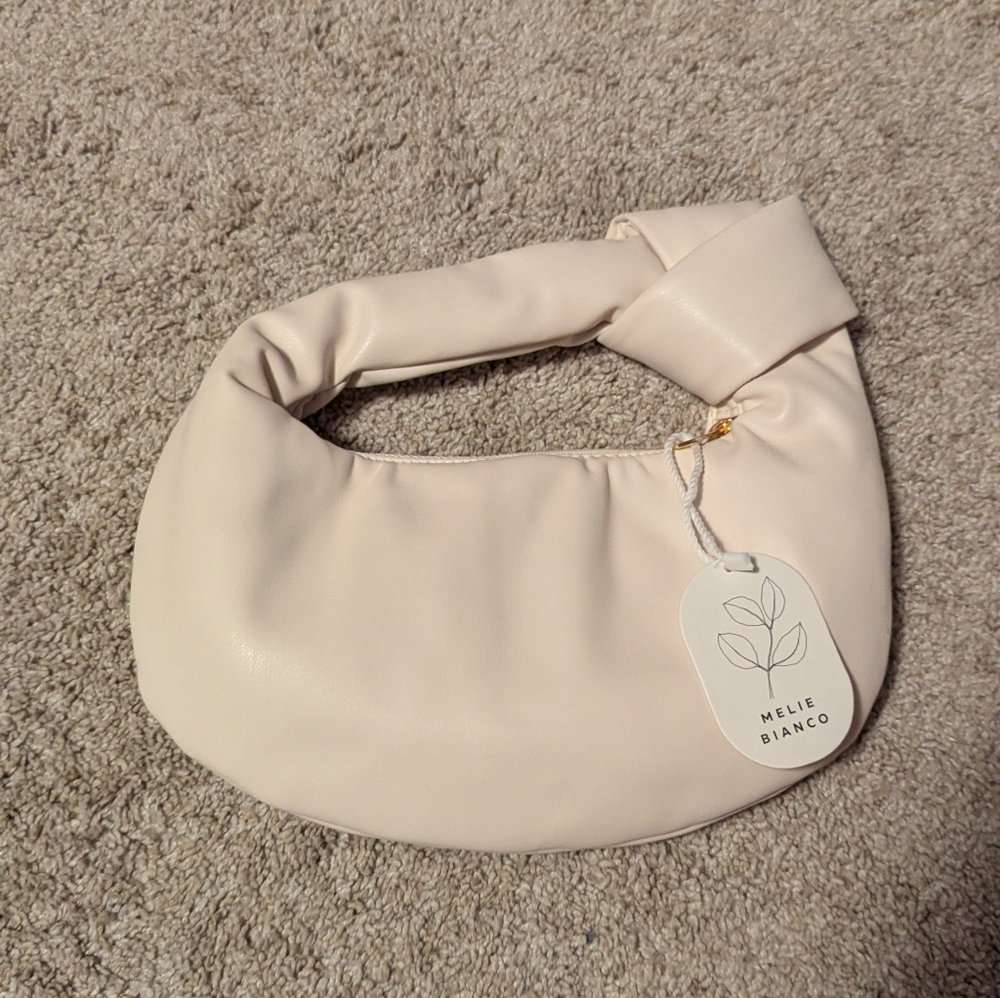 Melie Bianco Cream Hobo Bag